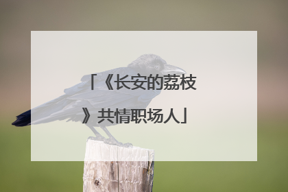 《长安的荔枝》共情职场人
