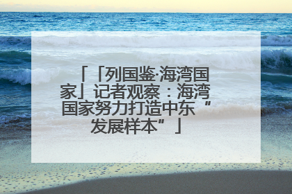 「列国鉴·海湾国家」记者观察：海湾国家努力打造中东“发展样本”