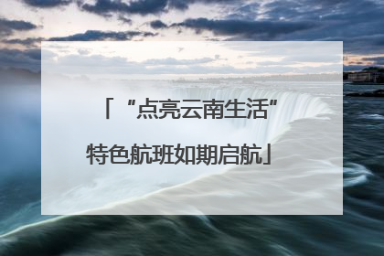 “点亮云南生活”特色航班如期启航