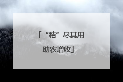 “秸”尽其用 助农增收