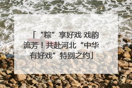 “粽”享好戏 戏韵流芳！共赴河北“中华有好戏”特别之约