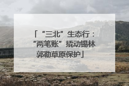 “三北”生态行：“两笔账”撬动锡林郭勒草原保护