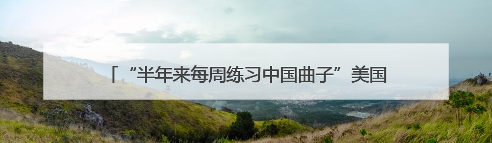 “半年来每周练习中国曲子”美国托莱多青年走进四川南充交流访问