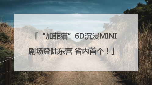 “加菲猫”6D沉浸MINI剧场登陆东营 省内首个！