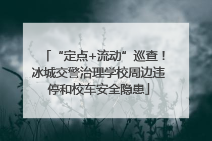 “定点+流动”巡查！冰城交警治理学校周边违停和校车安全隐患