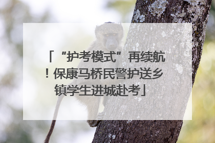 “护考模式”再续航！保康马桥民警护送乡镇学生进城赴考