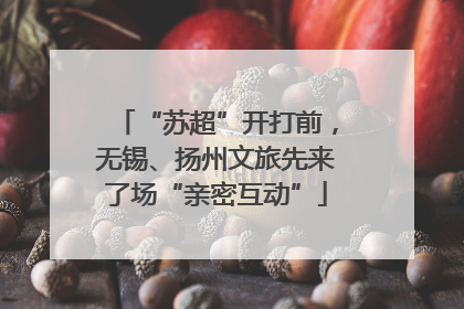 “苏超”开打前，无锡、扬州文旅先来了场“亲密互动”