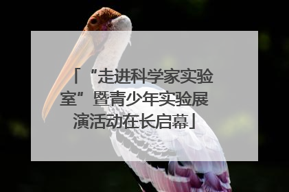 “走进科学家实验室”暨青少年实验展演活动在长启幕