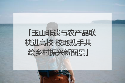 玉山非遗与农产品联袂进高校 校地携手共绘乡村振兴新图景