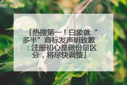 热搜第一！白象就“多半”商标发声明致歉：注册初心是做份量区分，将尽快调整