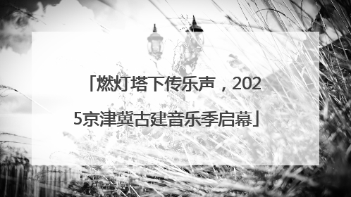 燃灯塔下传乐声，2025京津冀古建音乐季启幕