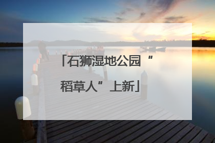石狮湿地公园“稻草人”上新
