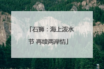 石狮：海上泼水节 再续两岸情