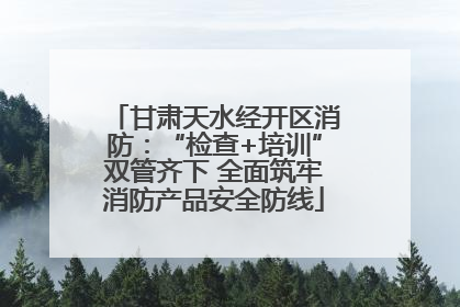 甘肃天水经开区消防：“检查+培训”双管齐下 全面筑牢消防产品安全防线