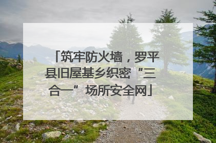 筑牢防火墙，罗平县旧屋基乡织密“三合一”场所安全网