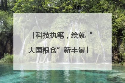 科技执笔，绘就“大国粮仓”新丰景