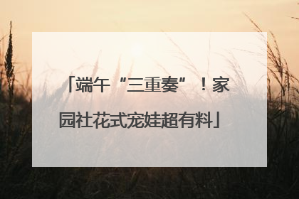 端午“三重奏”！家园社花式宠娃超有料