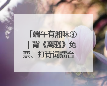 端午有湘味③｜背《离骚》免票、打诗词擂台……端午靖港古镇趣味多
