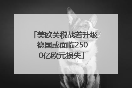 美欧关税战若升级 德国或面临2500亿欧元损失