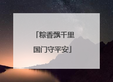 粽香飘千里 国门守平安