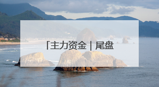 主力资金｜尾盘主力抢筹股来了