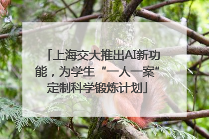 上海交大推出AI新功能，为学生“一人一案”定制科学锻炼计划