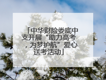 中华财险娄底中支开展“助力高考，为梦护航”爱心送考活动