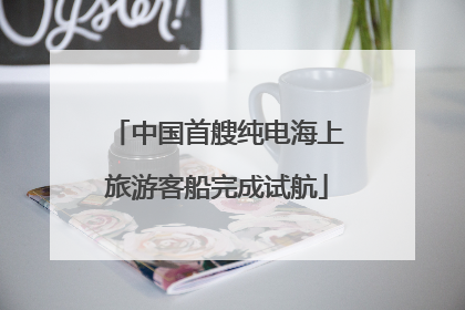 中国首艘纯电海上旅游客船完成试航
