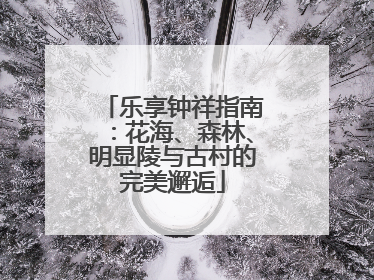乐享钟祥指南：花海、森林、明显陵与古村的完美邂逅
