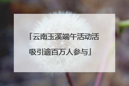 云南玉溪端午活动活吸引逾百万人参与