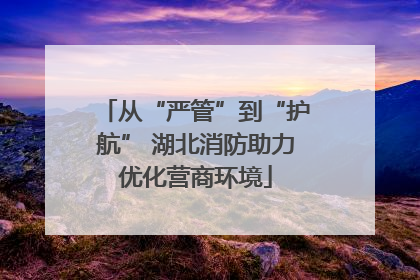 从“严管”到“护航” 湖北消防助力优化营商环境