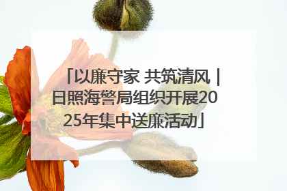 以廉守家 共筑清风｜日照海警局组织开展2025年集中送廉活动