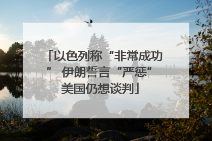 以色列称“非常成功” 伊朗誓言“严惩” 美国仍想谈判