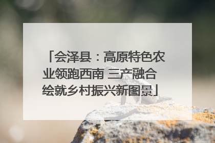 会泽县：高原特色农业领跑西南 三产融合绘就乡村振兴新图景
