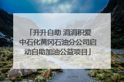 升升自助 涓涓积爱 中石化黄冈石油分公司启动自助加油公益项目