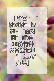 华容：“键对键”提速+“面对面”解难 38份特种设备登记证“一站式”办结
