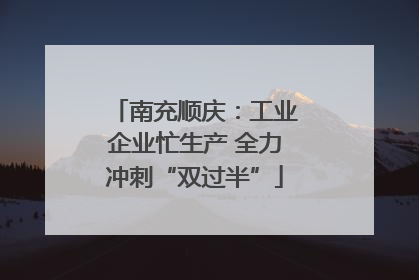 南充顺庆：工业企业忙生产 全力冲刺“双过半”