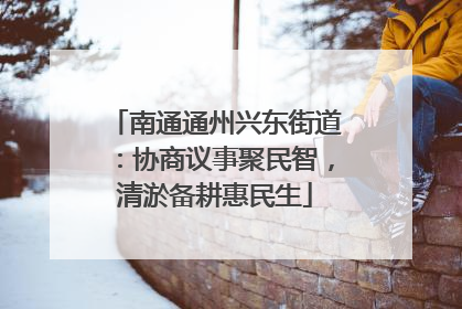 南通通州兴东街道：协商议事聚民智，清淤备耕惠民生