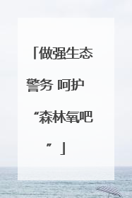做强生态警务 呵护“森林氧吧”