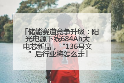 储能赛道竞争升级:阳光电源下线684Ah大电芯新品,“136号文”后行业将怎么走