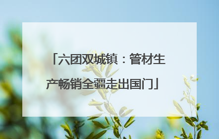 六团双城镇：管材生产畅销全疆走出国门
