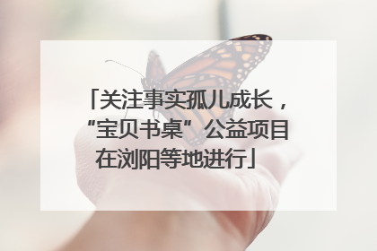 关注事实孤儿成长，“宝贝书桌”公益项目在浏阳等地进行