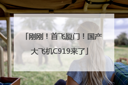 刚刚！首飞厦门！国产大飞机C919来了