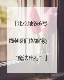 北京地铁6号线朝阳门站解锁“魔法出行”