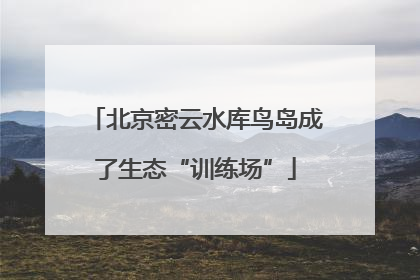 北京密云水库鸟岛成了生态“训练场”