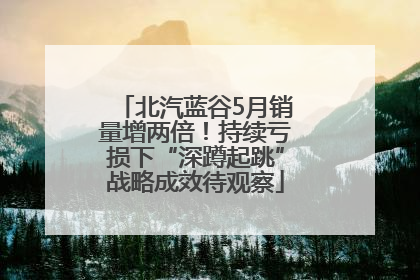北汽蓝谷5月销量增两倍！持续亏损下“深蹲起跳”战略成效待观察