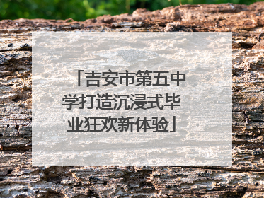 吉安市第五中学打造沉浸式毕业狂欢新体验