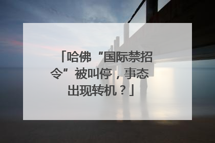 哈佛“国际禁招令”被叫停，事态出现转机？