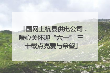 国网上杭县供电公司：暖心关怀迎“六一” 三十载点亮爱与希望
