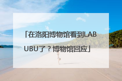 在洛阳博物馆看到LABUBU了？博物馆回应